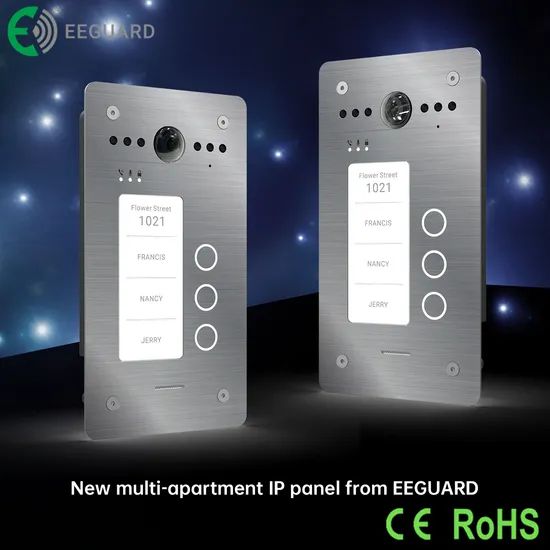 TCP/IP Video Intercom Door Phones for 3 Familys IP65 Villa Wide-Angle Panel - Image 1