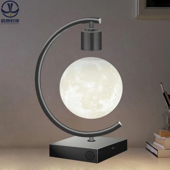 New Magnetic Levitating Moon Lamp Floating Levitation LED Light Bulb Table Lamps - Image 2
