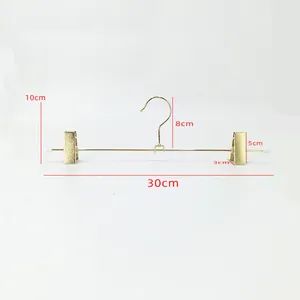 Golden Coat Metal Pants Hangers Clothing Rack Space Saving Metal Type Iron Thickness 0.5cm HS Code 7323990000 Technics Injection - Image 3