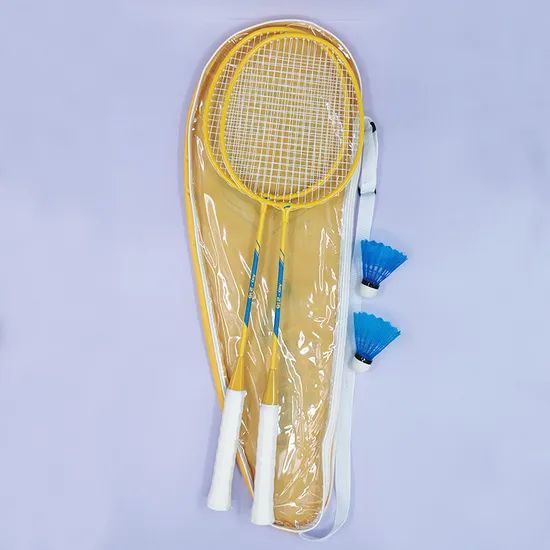 Steel Badminton Rackets Set with Plastic Shuttlecocks - Image 5