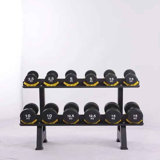 Commercial Home Gym Adjustable Equipment Weight Training Rubber Coated Dumbbell - Image 5