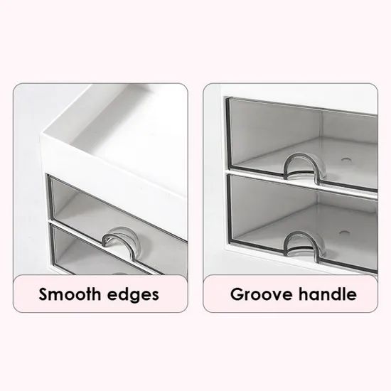 Foska Plastic Office Storage Organizer with Stackable Desktop Drawer - Image 4