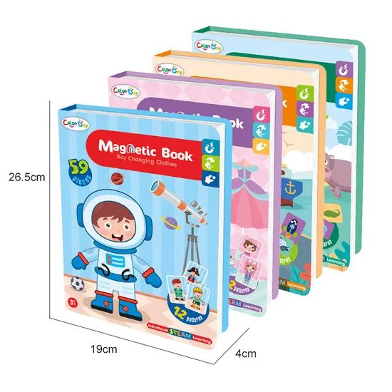 Early Learning Alphabet Magnetic Book 26.5x19x4cm Mulit Color 1Y MOQ100 - Image 2