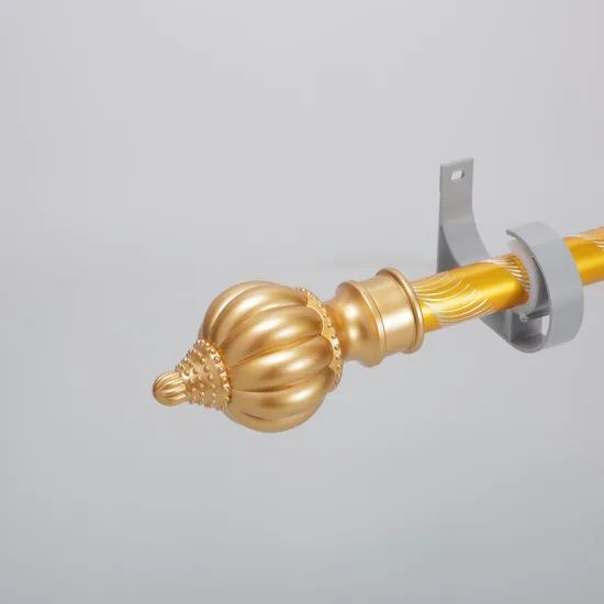 Elegant Gold Metal Curtain Rods Set for Windows MOQ 1 Sizes Custom Origin China Trademark KUNNA HS Code 83024100 Type Surface - Image 5