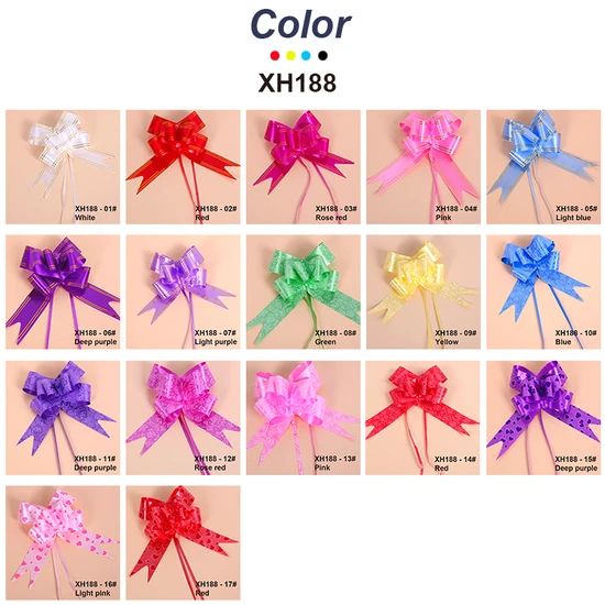 Party Decoration Gift Pull Bow Plastic Ball Flower Wedding Ribbon - Image 6