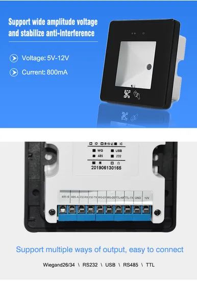 Qr Code Reader NFC USB 13.56kHz Access Control Card Reader Hm20 - Image 4