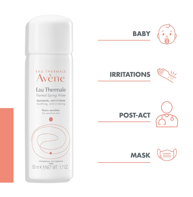 Premium Quality Avene Thermal Spring Water Spray Shape spray Max. Moisture (%) 5 Type Thermal Water Spray Gentleness Gentle And Non-irritating - Image 2