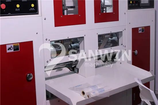 Fully Automatic High Speed Two Line Garment Cover (Laundry Bag) , Garbage Bags, Vegetable Bags & Table Sheets-on-Roll Making Machine (With Core) - Image 6