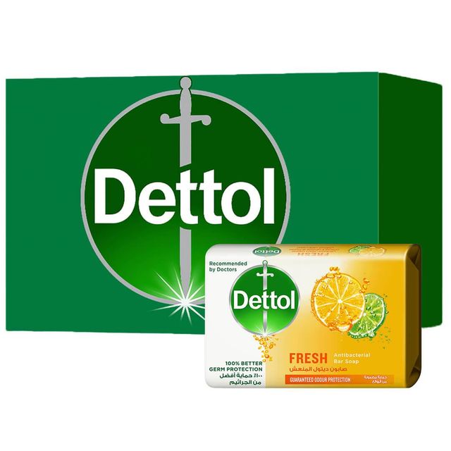 Dettol Icy Cool Bathing Soap Bar with 3x intense cooling/Dettol Antibacterial Soap Bar Germ Defence Formula Original Scent - Image 3