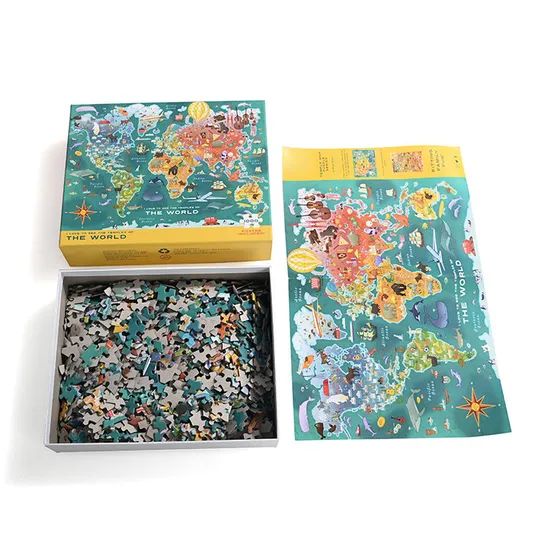 Personalized Jigsaw Puzzles Custom World Map Puzzle Spiel - Image 5