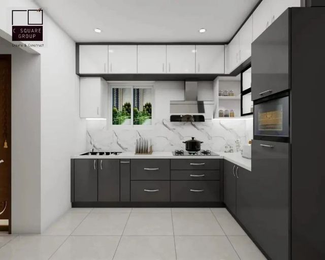 L-Shape Wooden Modular Kitchen Material Wooden Kitchen Design - Image 8