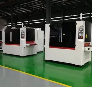High-Accuracy Automatic Aluminum Deburring Machine with Siemens PLC Schneider VFD CE for Sheet Metal Grinding Patent Design - Image 3