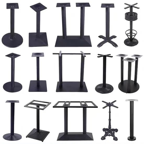 Black Office Furniture Leg Collection Trademark OEM Condition New Packing 40 PCS/CTN HS Code 9403990000 Model NO. ZY-F525-16 - Image 5