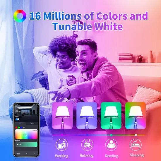 Smart LED Bulb with Mobile Control and Infinite Color Options - Image 4