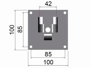 Aluminium Side Plate Bracket Motor Bracket Kind Slat Warranty 3 Color White Origin China Style Modern Material Aluminum Trademark ALUTTER - Image 2