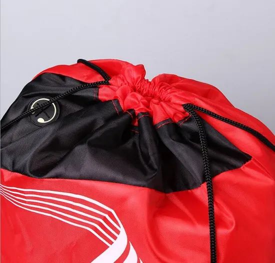 210d Custom Promotional Polyester Drawstring Bag/Advertising Drawstring Backpack - Image 5