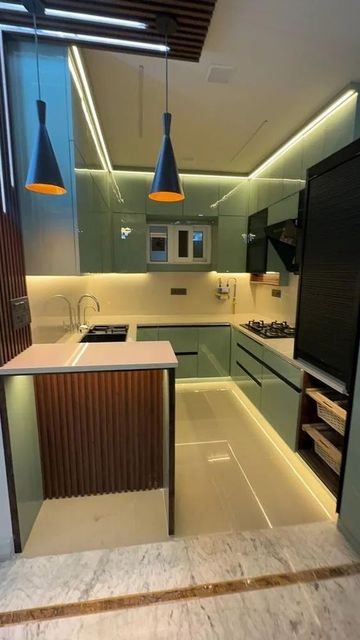 Hdhmr Kitchen Cabinet Brand Godrej Thickness 1 Mm Material HDHMR Appearance Modern Door Finishing Glossy Hinge Type Soft - Image 1