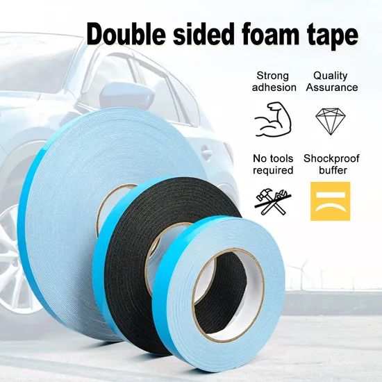 Factory Price White PE Foam Double-Sided Sponge Tape for Fixed PVC Cable Raceways - Image 1