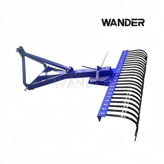 3 Point 4FT/5FT/6FT Landscape Rake, Tine Rake for Tractors Trademark Wander Power Required 18-55HP Origin Shandong, - Image 1