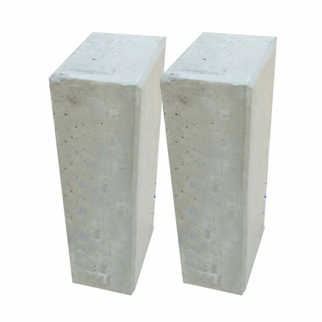 Rectangular RCC Block, 24 in x 8 in x 4 in Color Grey Design Solid ...