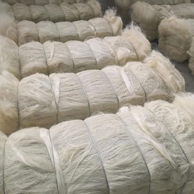 High Quality 100% Natural White Sisal Fibre UG Grade Sisal Fibre for Gypsum Board for Sale - Image 1