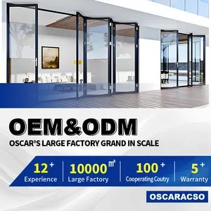 Folding Garage Folding Door Style Modern Origin Foshan Security Rating A Position Exterior Open Style Folding Trademark - Image 5