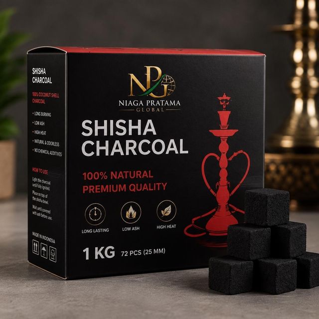 Premium Coconut Shell Shisha Charcoal Briquette - Export Quality from Indonesia - cube - Image 3