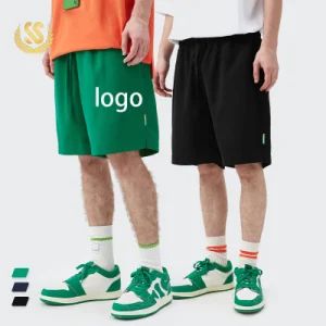 Custom Logo Knitted Cotton Unisex Gym Shorts Xs-3XL 35x25x3 0.5kg MOQ100 15D - Image 1