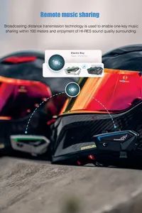 High Quality Motorcycle Helmet Interphone Headphones Wireless Bluetooth Headset Intercom - Image 3