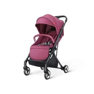 Hot Selling Newborn Comfortable and Light Baby Stroller G.W. 8kg N.W. 7.5kg MOQ 100 PCS Material Linen Folded Foldable Model NO. L1113 - Image 3