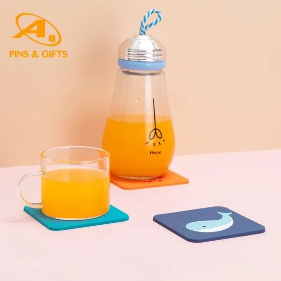 Custom Factory Price Waterproof Non-Slip Table Drinking Mat Heat Resistant Table Coaster Christmas Promotional Soft PVC Rubber Coaster Silicone Mat Tablemat - Image 4
