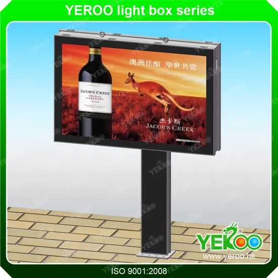 Double Side Advertising Backlit Billboard Steel Structure Size 3X6m Origin China Trademark YEROO Specification 3x4m Model NO. - Image 2