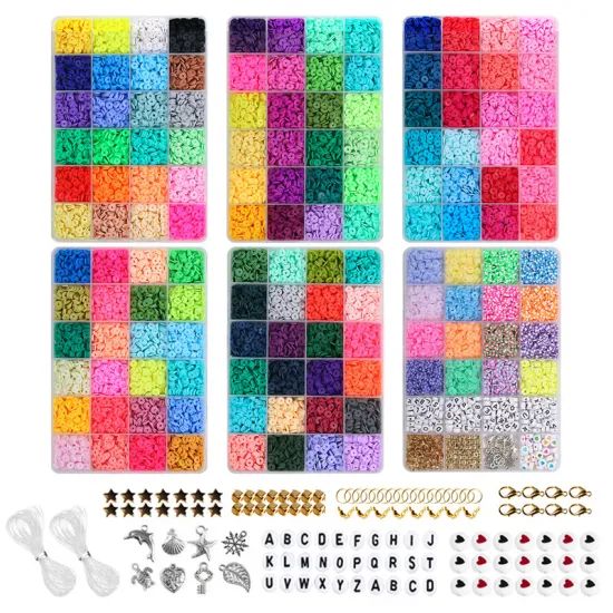 DIY Multicolor Clay Beads for Bracelets Making Bohemian Wind Jewelry Bracelet Accessories Crafts - Image 1