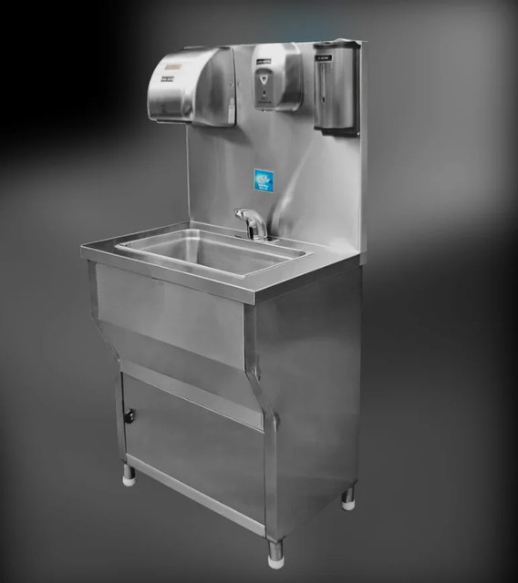 Stainless Steel Hand Wash Sink Width 350 mm With Sensor Tap Yes Mounting Type Countertop Sink Type Portable Hand Sink Number Of Stations Single - Image 1