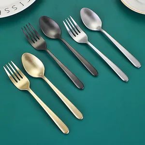 Exquisite Palace Hotel Stainless Steel 430 Black Cutlery Set Style Morden Origin China Model NO. CX042 Season Everyday Color Multicolor - Image 4