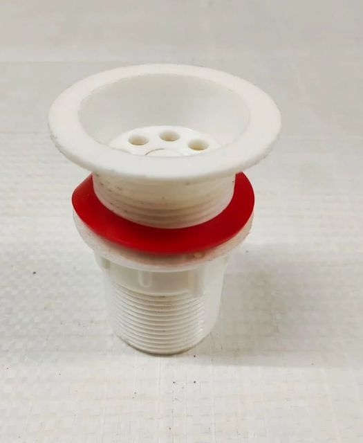 4 inch PVC Waste Coupling, Full Thread Color White Size 4 inch Material PVC Thread Type Full Thread Usage/Application Kitchen - Image 1