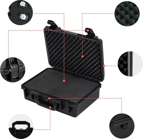 Waterproof Hard Carrying Hard Case High Density Case Storage Tools Drone Camera Notebook Packaging Tool Foam Inlay - Image 2
