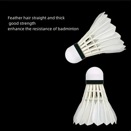 Hot Selling Goose Feather Durable Badminton Shuttlecock OEM Accept Trademark BZ Model NO. BZ01 Speed 75,76,77,78 Type - Image 3