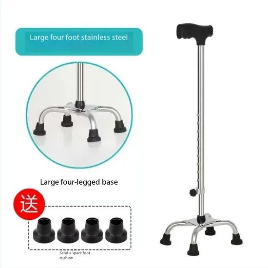 Crutches, Rehabilitation, Walking Aid, Stainless Steel Walking Stick - Image 2