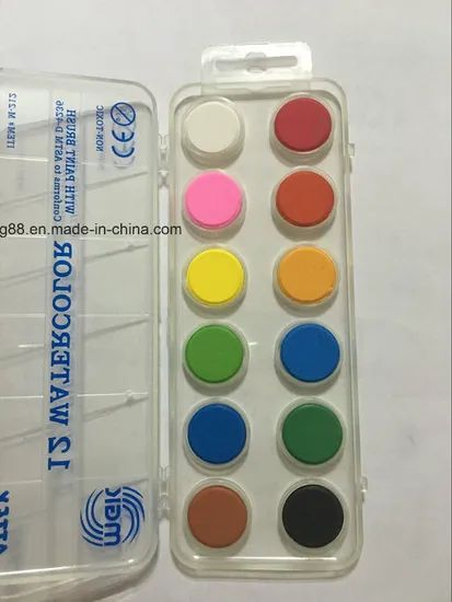 WK12 12Color Plastic Art Paints Safety OEM China MOQ100 15D Test Safety Origin China Trademark oem Model NO. WK12 Type Art Paints - Image 3
