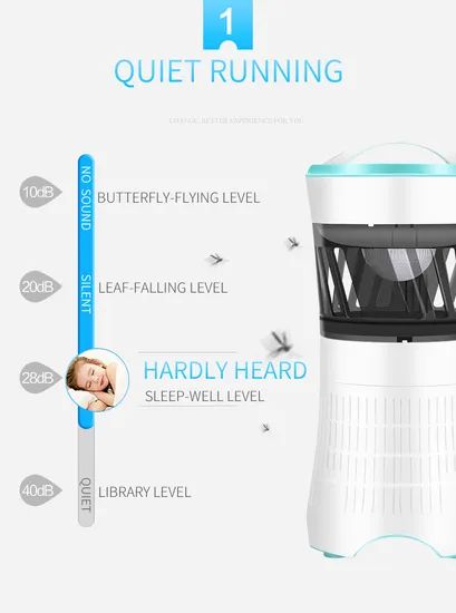 Child Pet Safe Rechargeable LED Mosquito Trap Non Toxic Bug Zapper Insect Killer Lamp - Image 6