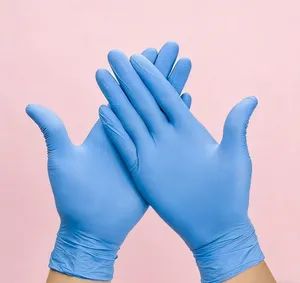 Lab Kitchen Clean Work Protection Food Service Tattoo Mix Nitrile Disposable Gloves - Image 3