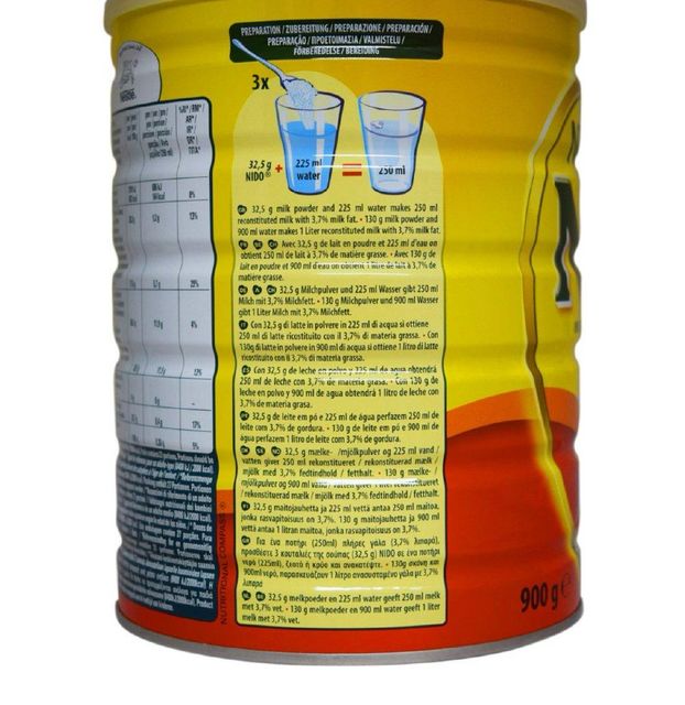 NiDO Nestle Nido Instant Full Cream Milk Powder - 12x 900gm - Image 5