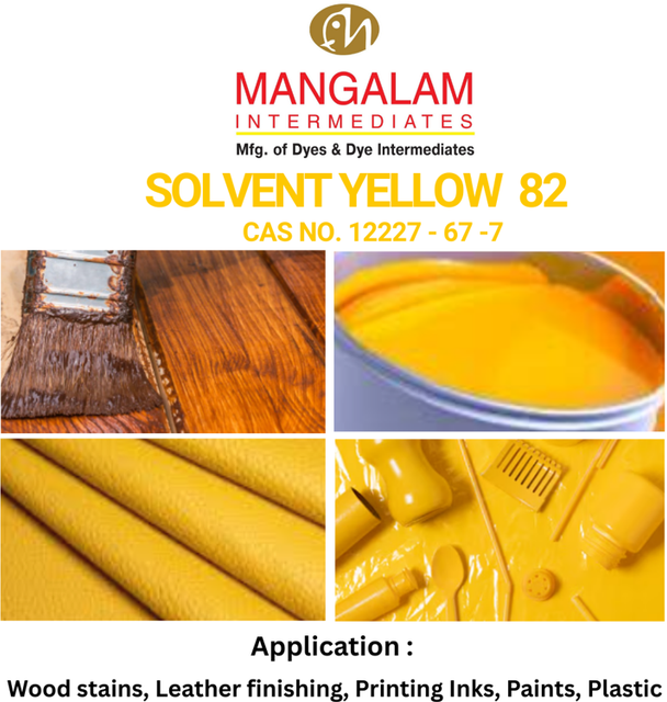 Solvent Yellow 82 Grade Powder Grade Company Age 22 Years Manufacturing Units Two Company Establishment Year 2002 Manufacturing Location Sachin Gidc, Surat, Gujarat, India - Image 1