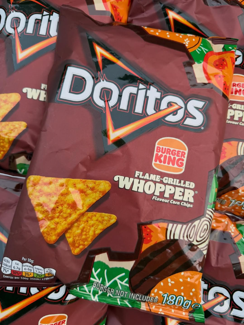 Doritos Tortilla Chips 180g – Cool Original, Tangy Cheese, Fully Loaded Nachos & Flame Grilled Whopper (12 Packs per Carton) - Image 3