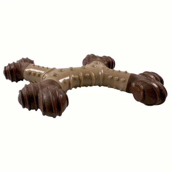 Customizable Durable Plastic Dog Toy in Irregular Bone Shape for Practice - Image 5