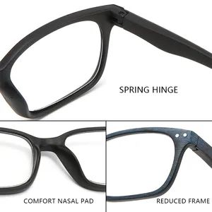 Wholesale Newest Hot Sales Anti Blue Light Blocking Eyewear Square Frames Eyeglasses Men Reading Glasses - Image 3