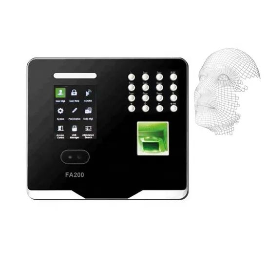 2.8'' Color Screen Biometric Fingerprint Reader Face Recognition System - Image 5
