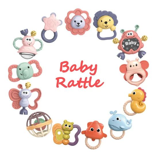 Wholesale Educational Plastic Small Teether Toys Baby Rattles - Image 4