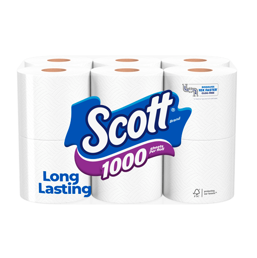 Best Factory Price Scott White Toilet Tissue (1000-Sheet 12 Rolls Per Pack)  Wholesale - Image 3